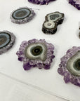 Unique Amethyst, Agate & Jasper Stalactite Slices Set - Natural Crystal for Handmade Jewelry - STS0072