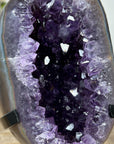 Natural Amethyst & Agate Geode with Metal Stand - MWS1901