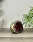 Unique Natural Red Quartz Geode from Uruguay - STGE0057
