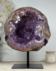 XXL Natural Amethyst Geode with Beautiful REd Banding - MWS1389