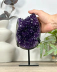 Top Grade Natural Amethyst Cluster on Metal Stand - MWS3212