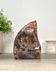 Red Jasper Stone Flame Carving - FST0167