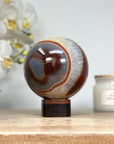 Dyed Banded Agate & Quartz Sphere Geode - SPH0145