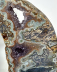 Unique Green Jasper & Amethyst Crystal Specimen - MWS2329