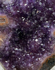Beautiful Amethyst Stone Geode with Calcite Crystal Inclusiones - AWS0474