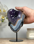Gorgeous Amethyst & Blue Agate Crystal - MWS1441