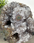 Natural Quartz Crystal on Metal Stand – Elegant Clear Crystal Statement Décor Piece - MWS2411