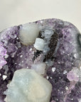 Natural Amethyst Geode with Large Calcite Specimen - MWS2348