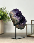 A+ Grade Amethyst & Green Jasper Crystal Formation - MWS2146