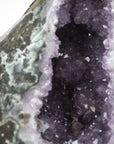 Stunning huge Natural Amethyst & Green Jasper Geode from Uruguay - MWS0369