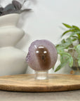 Uruguayan Amethyst Druzy & Agate Sphere Geode - SPH0150