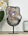 Amethyst Geode Slice with Deep Purple Crystals - MWS2907