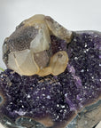 Unique Collector Grade Calcite Specimen on Amethyst Matrix - MWS0452