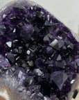 Deep Purple Amethyst Crystal Cluster with Unique Rainbow Jasper Matrix - MWS2351