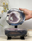 Stunning Beautiful Agate & Amethyst Complete Geode - MWS1564