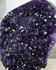Amethyst Crystal Cluster on Stand – Vibrant Purple for Home Decor Display - MWS2609