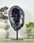 Large Natural Uruguayan Amethyst Geode with blue agate Shell - MWS3091