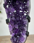 Natural Amethyst Cluster with Calcite & Black Hematite Formation - MWS1799