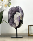 Unique Natural Amethyst Geode with Sugar Calcite Formations - MWS2259