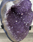 Natural Amethyst Stone with Agate Shell from Uruguay - MWS3346