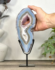 Unique Natural Agate, Amethyst & Quartz Geode Slice portal - MWS3244