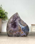 Natural Amethyst & Agate Stone Flame Carving - FST0158