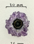 Genuine Amethyst & Green Jasper Stalactite Slices Flat - Perfect for Crafting Unique Jewelry - STS0045