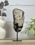 Natural Deep Purple Amethyst Cluster on Metal Stand - MWS3133