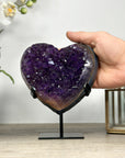 Stunning Amethyst & Agate Stone Heart - HST0280