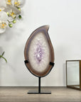 Natural Blue Banded Agate & Quartz - MWS3007