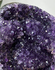 Natural Amethyst Crystal Cave on Metallic Stand - MWS2182