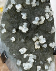 Top Quality Green Sugar Amethyst Specimen with Calcite inclusions - MWS1824