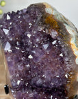 Natural Amethyst & Jasper Crystal Cluster with Metal Stand - MWS1357