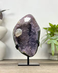 Natural Amethyst Geode with Calcite Crystal Inclusion - MWS3355