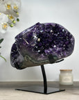XL Deep Purple Amethyst Crystal Cluster with Stunning Stalactite Eye Formation - MWS1773