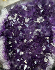 Natural Uruguayan Amethyst Geode on Metal Stand - MWS2744