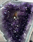 Amethyst Geode with Green Jasper Matrix on Stand – Natural Mineral Specimen - MWS2613
