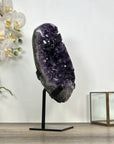 Large Uruguayan Amethyst Stone Cluster on Stand - MWS3033
