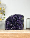 Natural Amethyst Crystal Cluster with Polished Edge for Home Decor Display - CBP1153