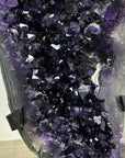 XXL Natural Amethyst Centerpiece - Deep Purple Crystals - Stand Included - MWS2599