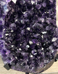 Deep Purple Amethyst Cluster with Large & Shinny Crystals - MWS3401