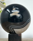 Dyed Quartz & Banded Agate Sphere Geode - SPH0146
