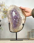 XXL Amethyst & Quartz Geode Slice Portal - MWS2333