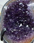 Natural Amethyst Crystal Cluster with Blue Agate MAtrix - MWS1467