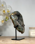 Natural Quartz & Jasper Geode, Stand Included - MWS1470