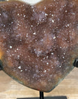 Natural Caramel Amethyst & Jasper Stone Heart - HST0269