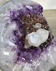 Amethyst Cluster with Calcite & Black Hematite Specimen - CBP1425