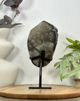 Natural Deep Purple Amethyst Cluster on Metal Stand - MWS3104
