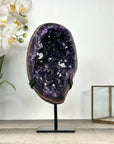 Premium Quality Natural Amethyst Geode with Metal Stand - MWS2784