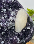 Natural Amethyst Cluster with Large Calcite Specimen - MWS3134
